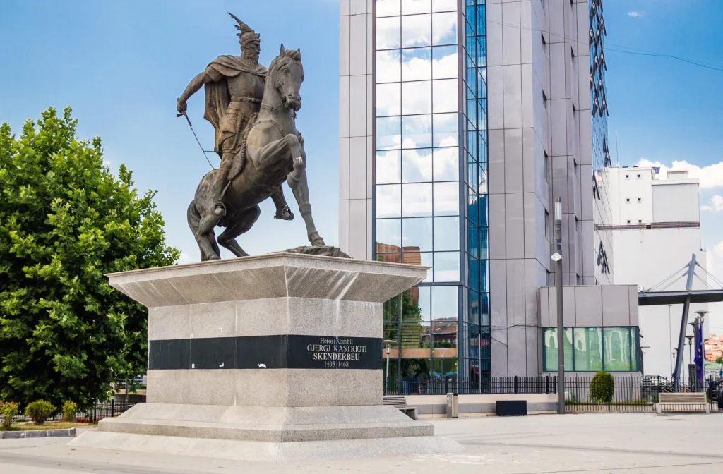 Pristina Skanderbeg Statue